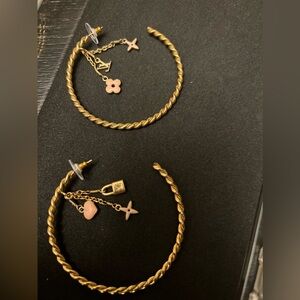 Louis Vuitton Monogram Hoop Earings